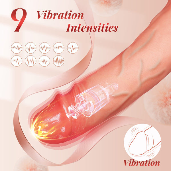 APP Vibrationsmodi Sex Spielzeug für Paare Frauen Extrem Realistisch Dildo Penis Sleeve für Vergrößerung und Zeit Verlängern