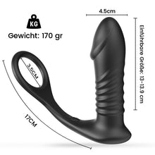 Load image into Gallery viewer, 【Anfänger】SIEG 3*10 Stoßen Vibrieren Eichel Prostata Vibrator Silikon