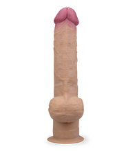 Load image into Gallery viewer, 33 cm langer Saugnapf-Dildo aus Silikon mit Griff