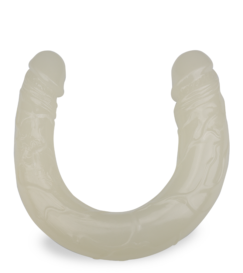 37 cm langer phosphoreszierender Doppeldildo Lumino