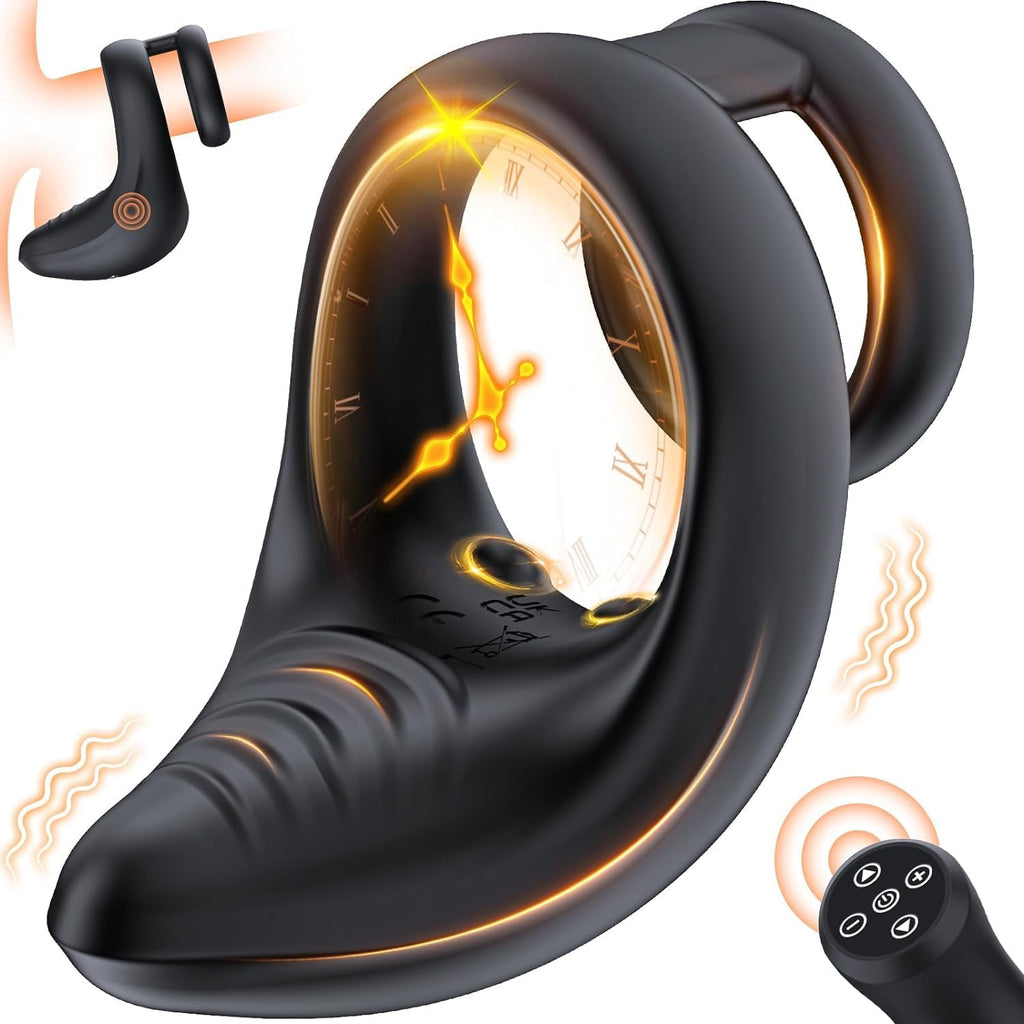 Penisring Perineum Prostata Stimulation Männer, Vibratorensets Sex Spielzeug Für Die Männer Penisringe, Vibrator Mit Fernbedienung Dual Cockring Massagegerät, Sexspielzeug Für Paare Extrem Sex