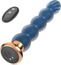 Load image into Gallery viewer, Analvibratoren Anfänger Analplug# für Männer und Frauen, Silikon Analkugeln Butt plug mit 10 Vibrationmodi Fernbedienung Sexspielzeug Prostate Stimulation Massager für Parre Extrem Sex