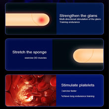 Load image into Gallery viewer, Masturbator mit einzigartigem Texturdesign an der Innenwand,Penis Vibrator für Mann mit 12Vibrationsmodi, Elektrische Masturbatoren Penis Trainer, Männer Eichel Stimulator Silikon Sexspielzeug
