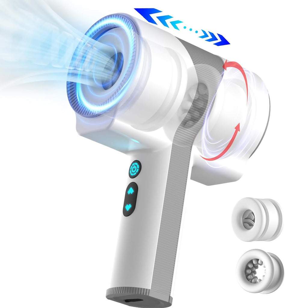 Elektrischer Masturbator Cup Handfrei mit 7 Vibrationsmodi und 5 Teleskop Rotationsmodi Waterproof Hands-Free Portable Masturbators Stroker Training Automatischer Elektrischer Masturbator