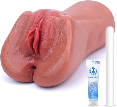 2in1 Realistisch Masturbieren Taschenmuschi Groß Sex Spielzeug , Sexpuppe, Masturbator Vagina Anal Klitoris Erotik Sexspielzeug für Männer solo