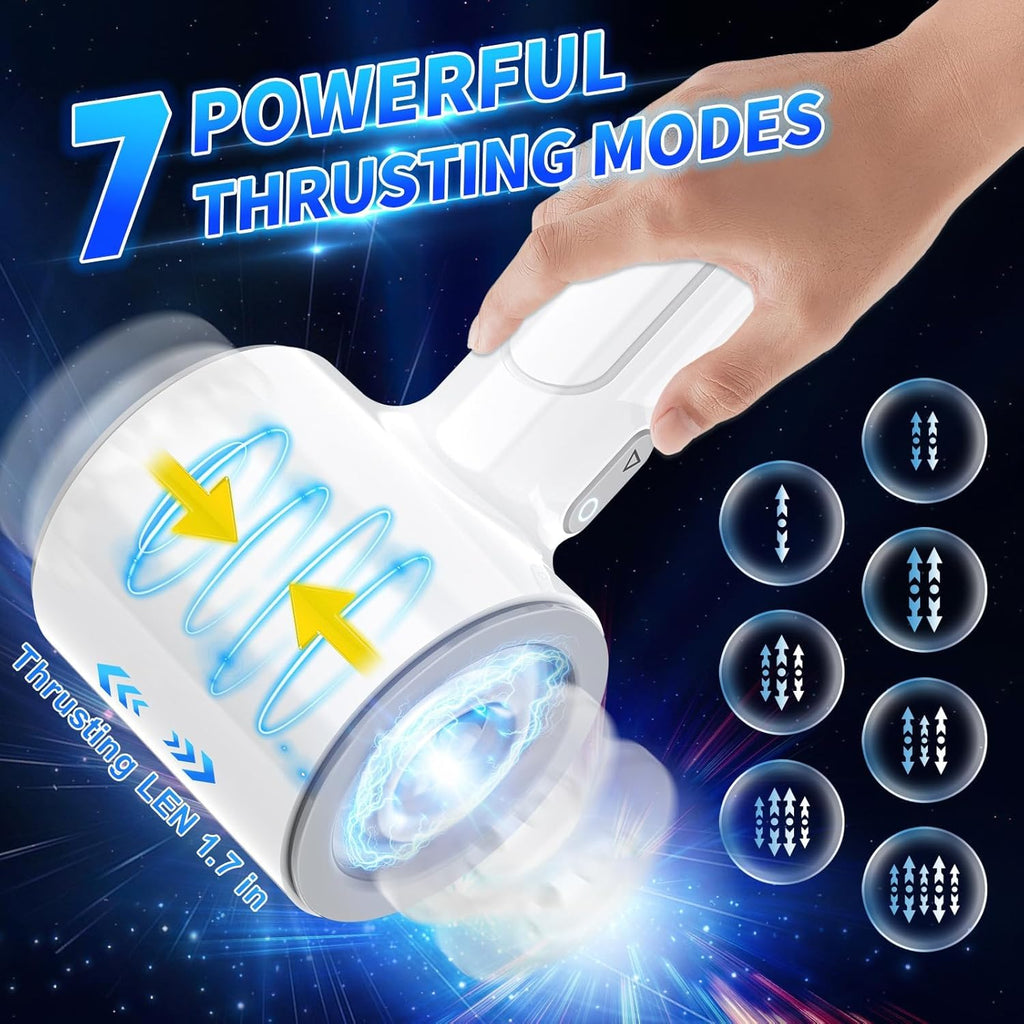 Elektrischer Masturbator Cup 7 Geschwindigkeiten 7 Vibrationsmodi Sex Spielzeug für die Männer Solo Sex Toys Masturbieren für Männer Taschenmuschi Penis Masturbatoren Taschenmuschi Vibrator