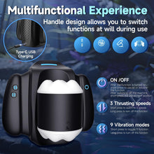 Load image into Gallery viewer, 3 in 1 APP Automatischer Taschenmuschi Vibratoren mit 9 Vibrationsmodi und 3 Teleskopmodus 3D Vagina Pussy Masturbatoren Masturbieren Sexspielzeug für die Männer