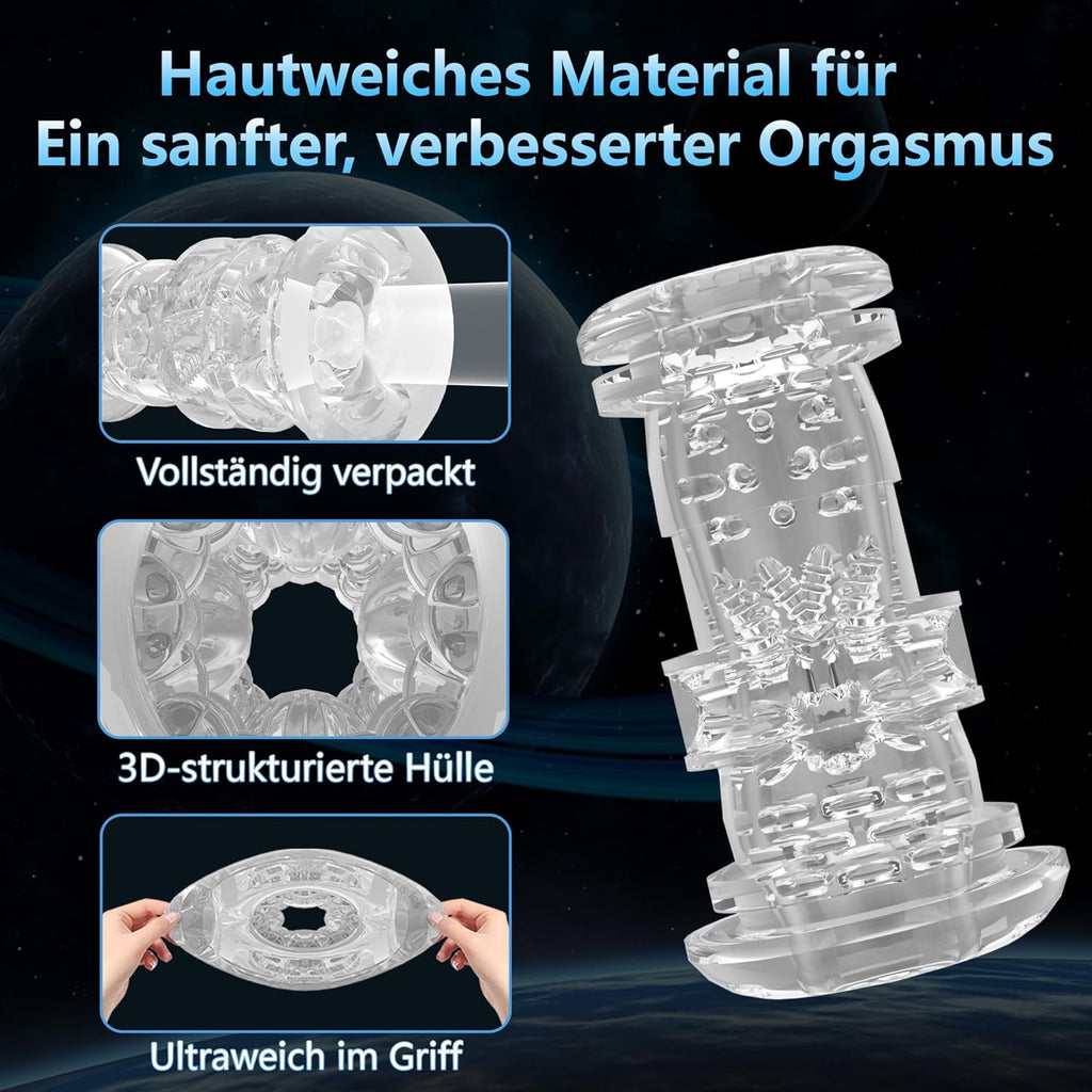 Elektrische Cup-masturbatoren mit 9 Teleskopfunktion undVibrationen, Sex Spielzeug für die Männer Masturbieren für Männer, Masturbatoren Taschenmuschi Penis Sexspielzeug, Männer Sex Sexspielzeug