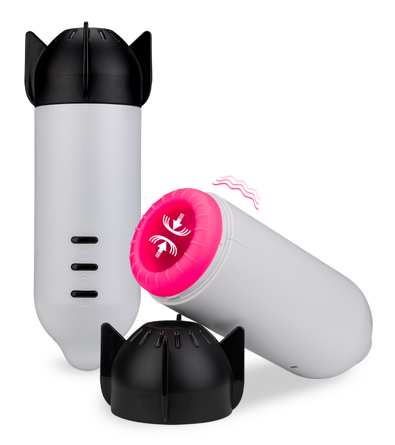 Airbag-Masturbator mit Vibration Rocket