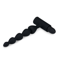 Load image into Gallery viewer, Analkette mit Vibration und 5 Kugeln Bead