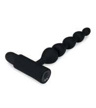 Load image into Gallery viewer, Analkette mit Vibration und 5 Kugeln Bead