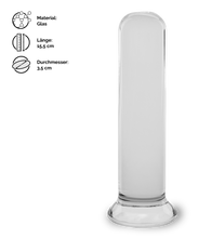 Load image into Gallery viewer, Analplug aus Glas 15,5 cm
