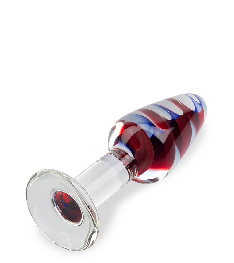 Analplug aus Glas Carousel