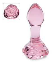 Load image into Gallery viewer, Analplug aus Glas Romantic Rose