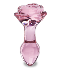 Load image into Gallery viewer, Analplug aus Glas Romantic Rose