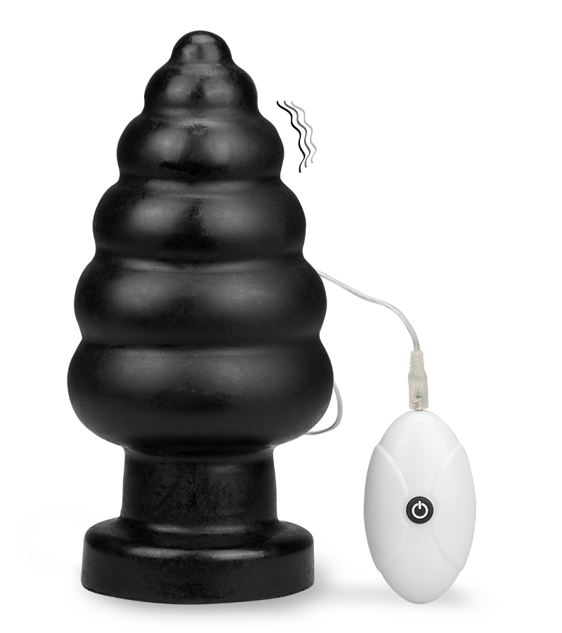 Analplug mit Saugnapf und Vibration Ascender