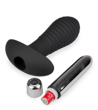 Load image into Gallery viewer, Analplug mit Vibration Spiral