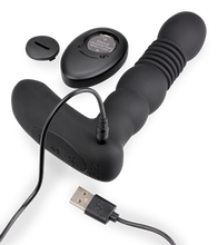 Load image into Gallery viewer, Analplug mit Vibration, Stoßfunktion und Heizung Mox