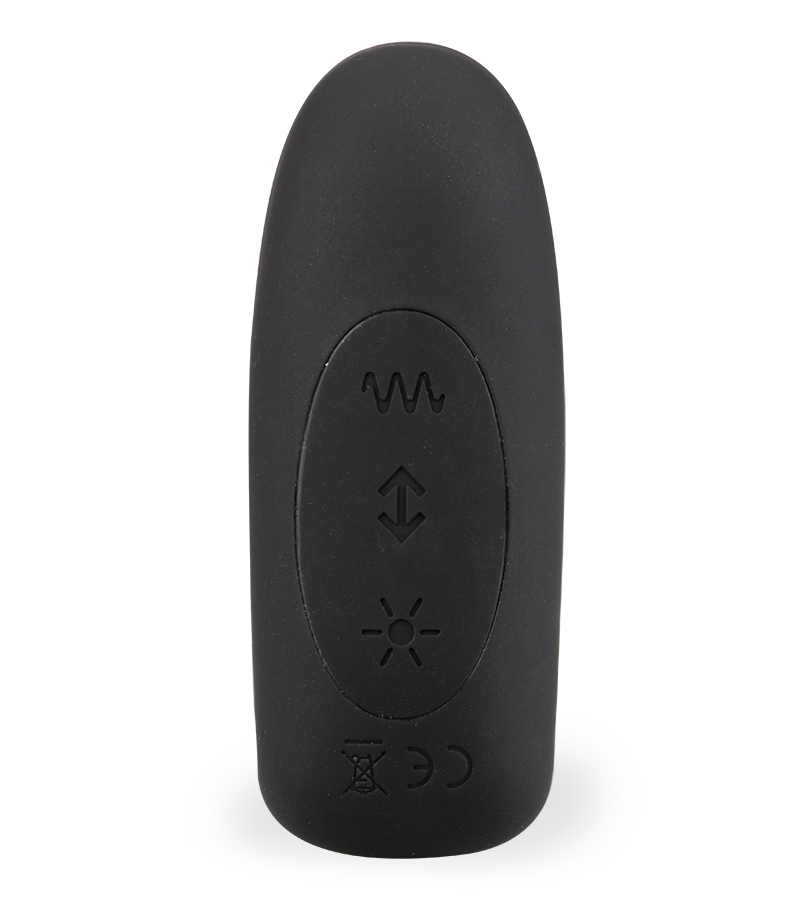 Analplug mit Vibration, Stoßfunktion und Heizung Mox