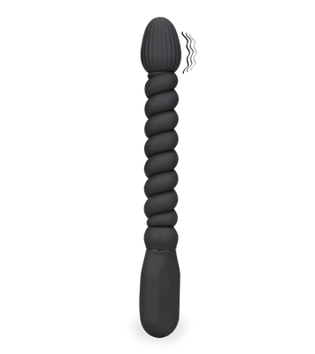 Analplug mit Vibration und Kugelschaft Adventurer
