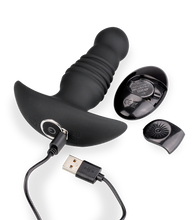 Load image into Gallery viewer, Analplug mit Vibration und Stoßfunktion Tokyo