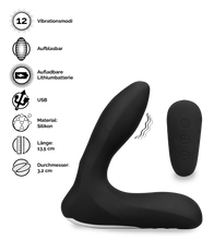 Load image into Gallery viewer, Aufblasbarer Prostata-Stimulator mit Vibration