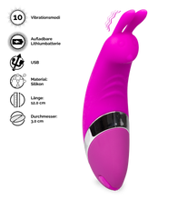 Load image into Gallery viewer, Aufladbarer Klitoris-Minivibrator Rabbit