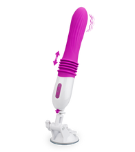 Load image into Gallery viewer, Automatischer Stoßdildo mit Vibration und Saugfuß