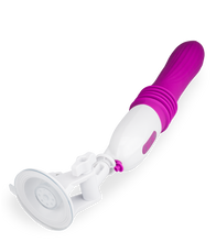 Load image into Gallery viewer, Automatischer Stoßdildo mit Vibration und Saugfuß