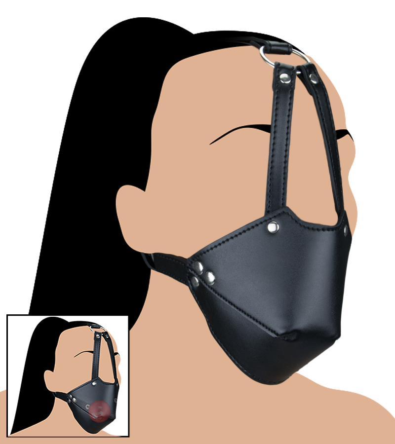 BDSM-Mundknebel aus Leder