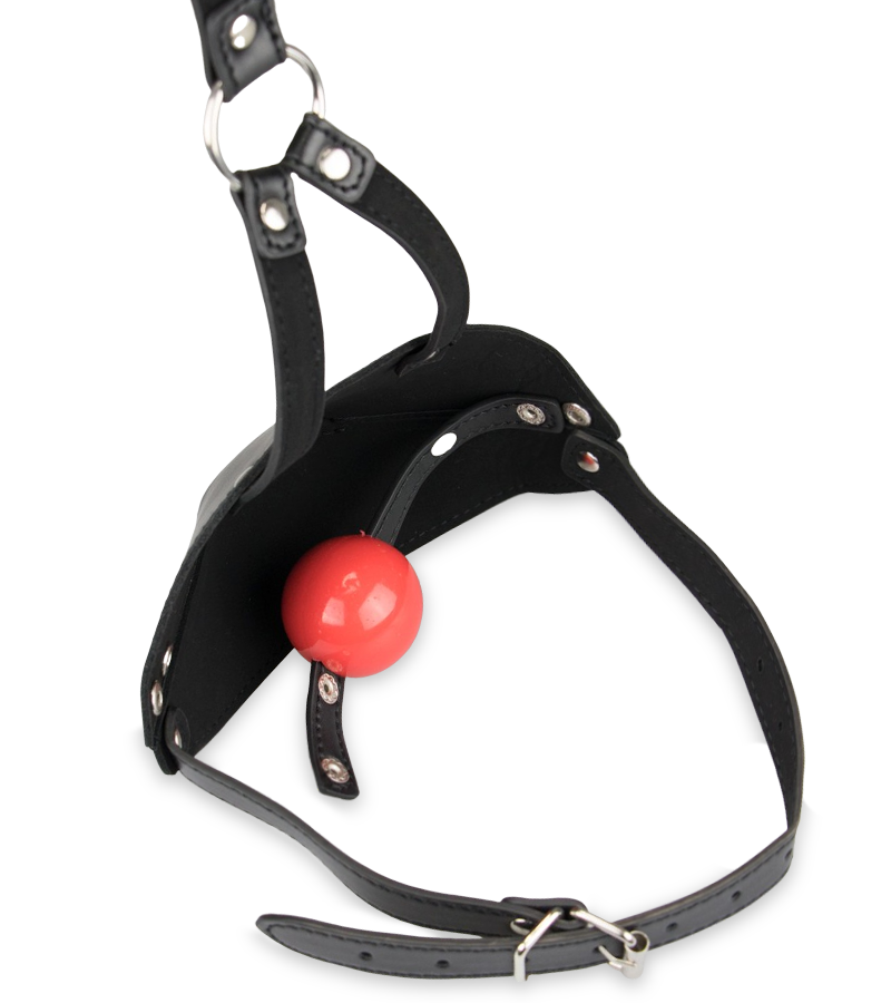 BDSM-Mundknebel aus Leder