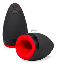Load image into Gallery viewer, Beheizbarer Vibrationsmasturbator mit Blowjob-Mund