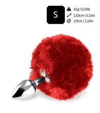 Load image into Gallery viewer, Bunny Tail Rosebud-Analplug