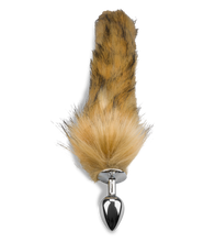 Load image into Gallery viewer, Buttplug mit Fuchsschwanz aus Kunstfell