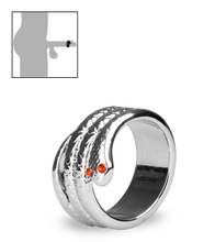 Load image into Gallery viewer, Cockring aus Edelstahl Medusa