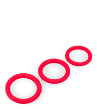 Load image into Gallery viewer, Cockring-Set aus medizinischem Silikon 3-teilig Zoom