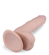 Load image into Gallery viewer, Dicker Dildo mit hervortretenden Adern und Saugfuß