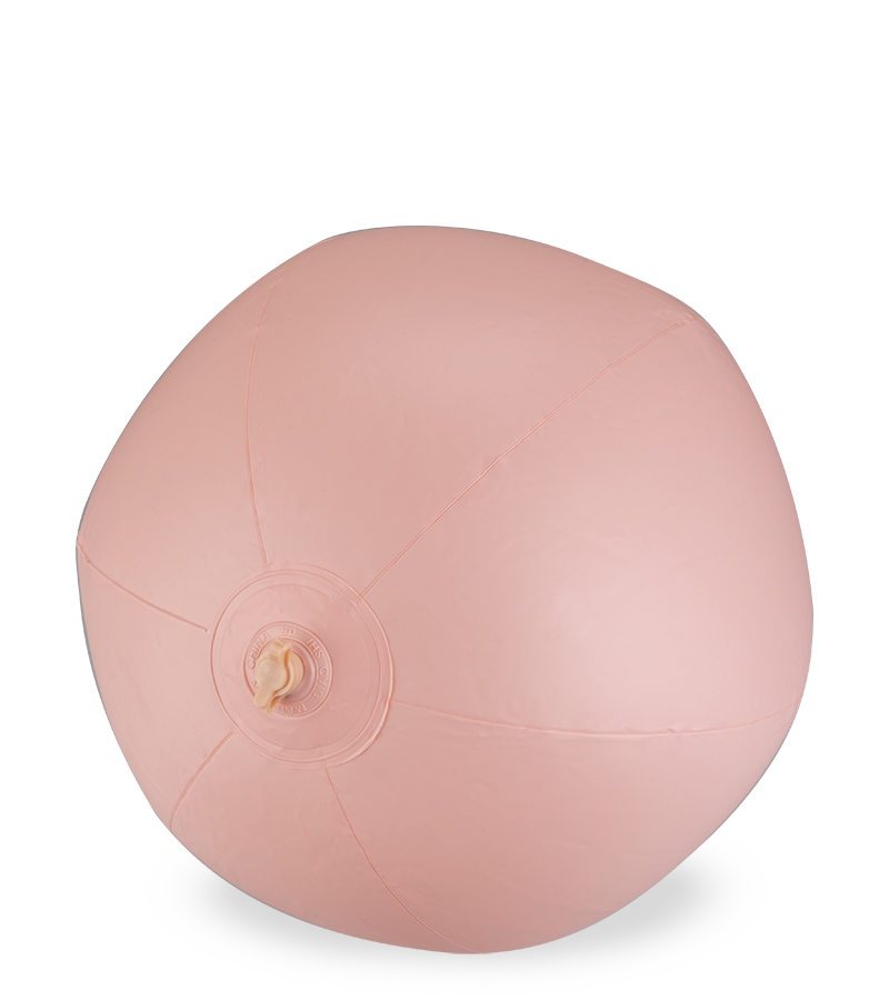 Dildo auf aufblasbarem Kissen