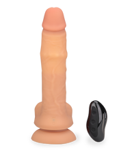 Load image into Gallery viewer, Dildo aus Silikon mit Vibrations- und Massage-Funktion Riccardo