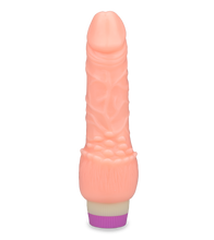 Load image into Gallery viewer, Dildo-Vibrator mit breiter genoppter Basis