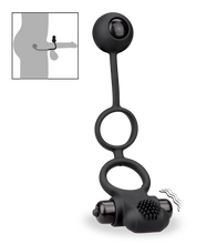 Load image into Gallery viewer, Doppel-Cockring mit Vibration und Analkugel