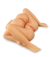 Load image into Gallery viewer, Doppel-Masturbator mit Doppel-Vagina und -Anus