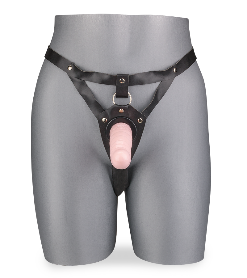 Doppeldildo mit O-Ring-Gurt