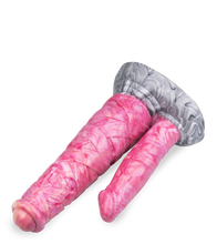 Load image into Gallery viewer, Doppeldildo mit Saugnapf Zentaur