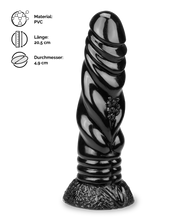 Load image into Gallery viewer, Dragon Dildo mit Saugnapf 20,5 cm