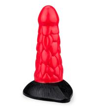 Load image into Gallery viewer, Dragon Dildo mit Schuppen und Saugnapf 18,5 cm