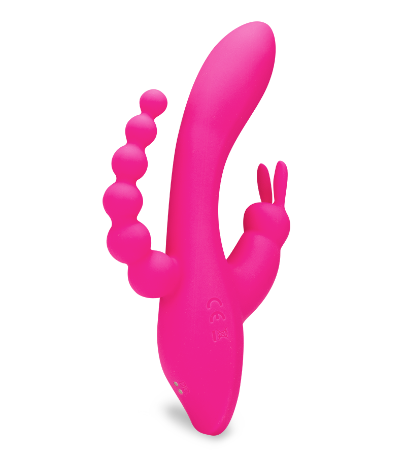 Dreifach-Rabbit mit Analkugeln