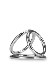 Load image into Gallery viewer, Dreifacher Cockring aus Edelstahl Holdy