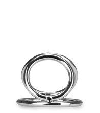 Load image into Gallery viewer, Dreifacher Cockring aus Edelstahl Holdy