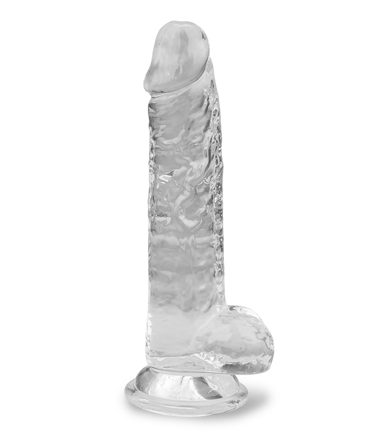 Durchsichtiger Saugnapf-Dildo Casper